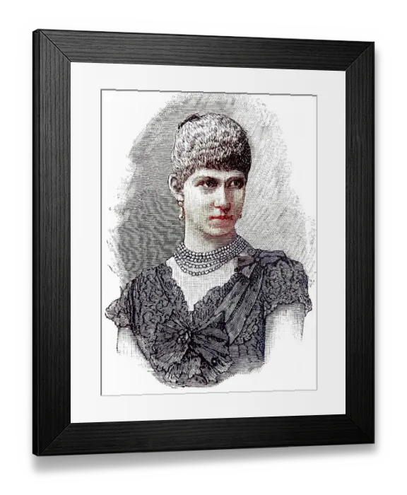 Framed Print : Princess Victoria of Prussia, Friederike Amalia Wilhelmine Victoria of Prussia