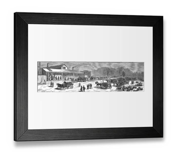 Framed Print : Thurber & Co cannery in Moorestown