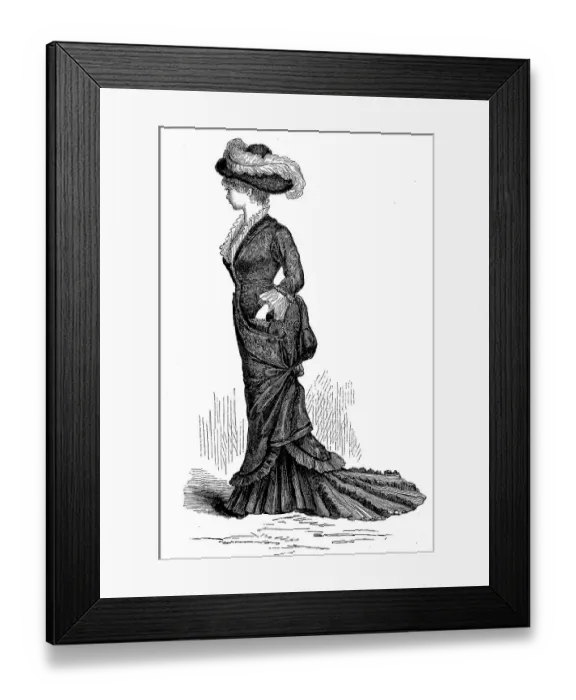 Framed Print : Woman, saleswoman in a shop according to her line of business Framed Print : Woman, saleswoman in a shop according to her line of business