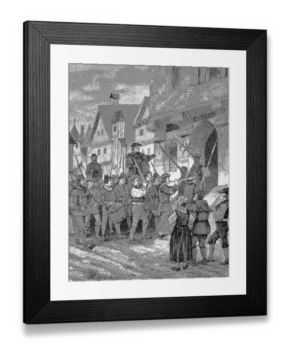 Framed Print : German Peasants War, 1524-1526