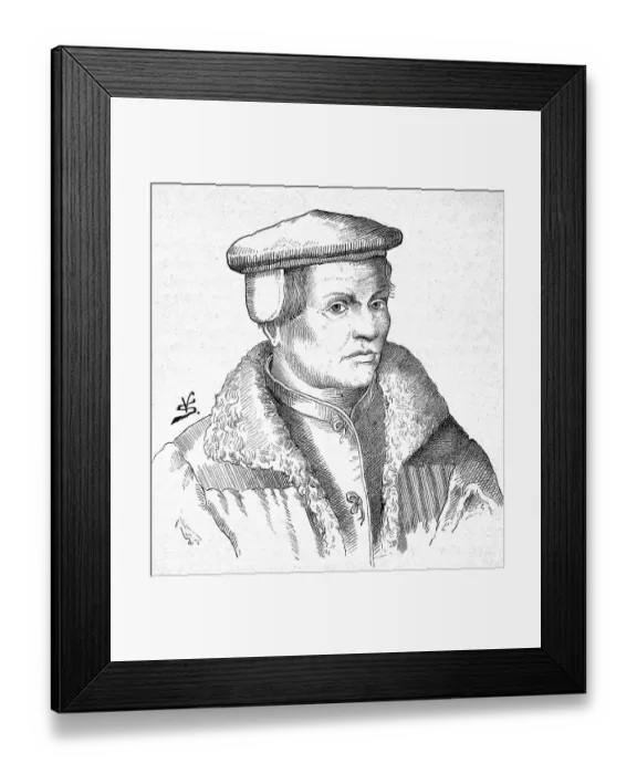 Framed Print : Thomas Muentzer (born around 1489) (died 27 May 1525) was a theologian