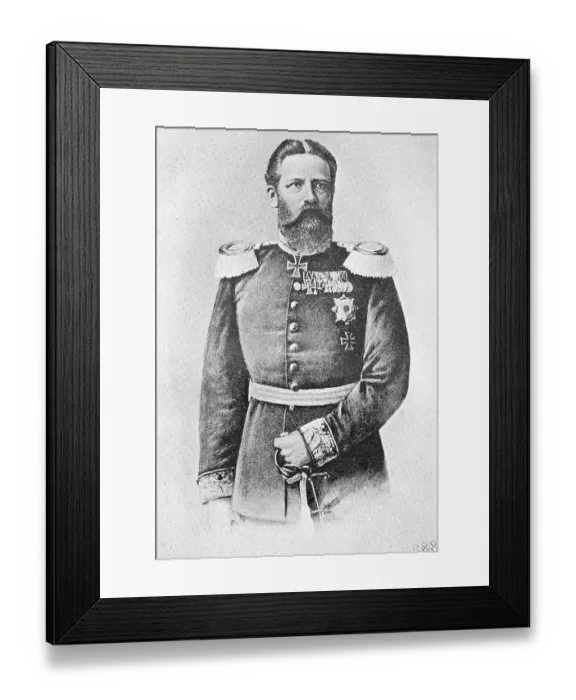 Framed Print : Frederick III with full name Frederick William Nicholas Charles of Prussia (born 18 October 1831) (died 15 June 1888) Framed Print : Frederick III with full name Frederick William Nicholas Charles of Prussia (born 18 October 1831) (died 15 June 1888)