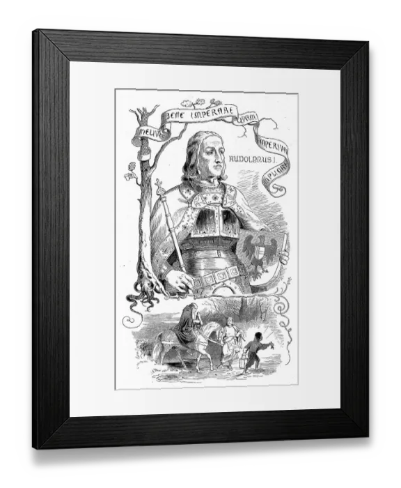Framed Print : Rudolf of Habsburg (born 1 May 1218) (died 15 July 1291) was Rudolf IV Framed Print : Rudolf of Habsburg (born 1 May 1218) (died 15 July 1291) was Rudolf IV