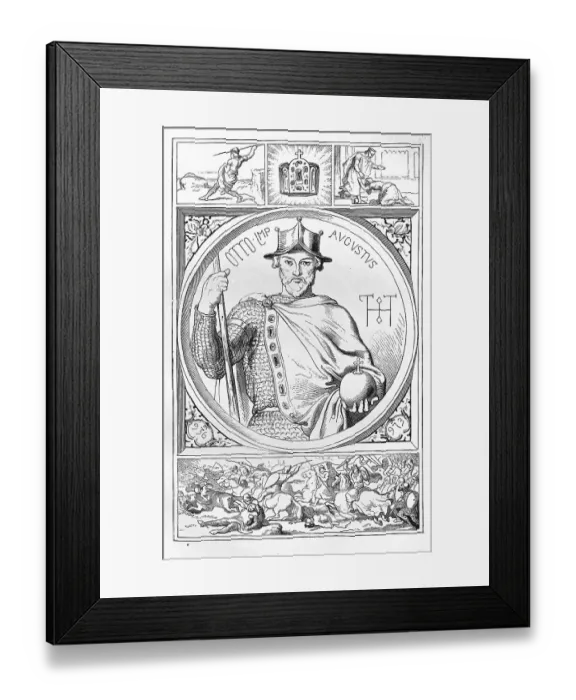 Framed Print : Otto II (born 955) (died 7 December 983)