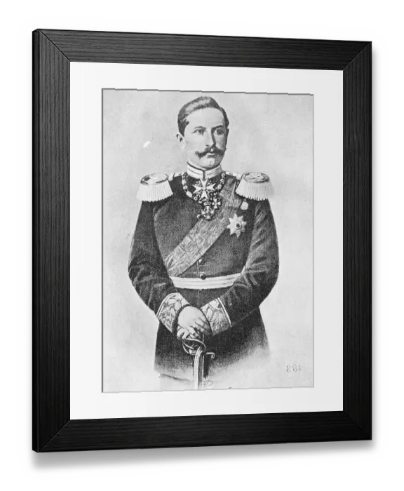 Framed Print : Wilhelm II with full name Friedrich Wilhelm Viktor Albert of Prussia (born 27 January 1859) (died 4 June 1941)