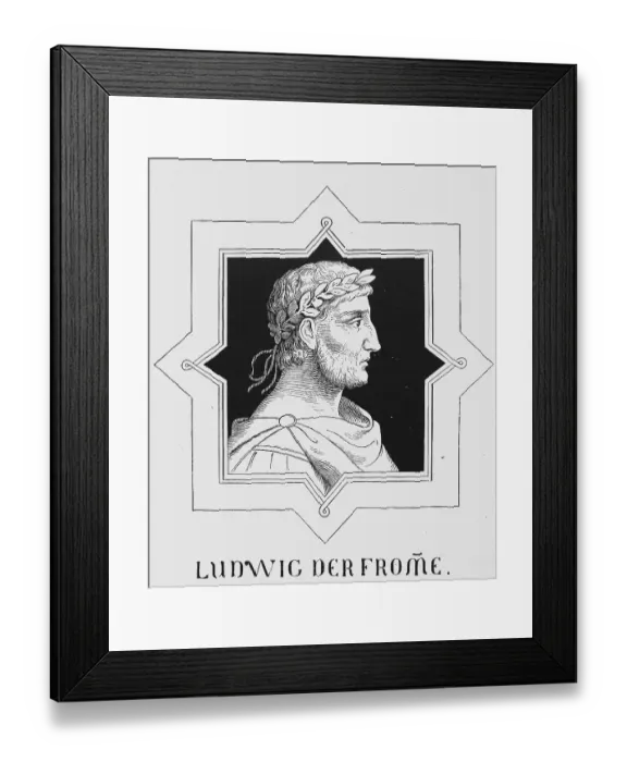 Framed Print : Louis I (called Louis the Pious) (born June or August 778) (died 20 June 840) Framed Print : Louis I (called Louis the Pious) (born June or August 778) (died 20 June 840)