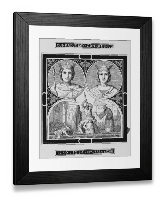 Framed Print : Konrad IV (born 25 April 1228) (died 21 May 1254o) came from the dynasty of the Staufers Framed Print : Konrad IV (born 25 April 1228) (died 21 May 1254o) came from the dynasty of the Staufers