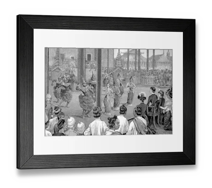 Framed Print : Historical image of the Government Palace of Mandalay