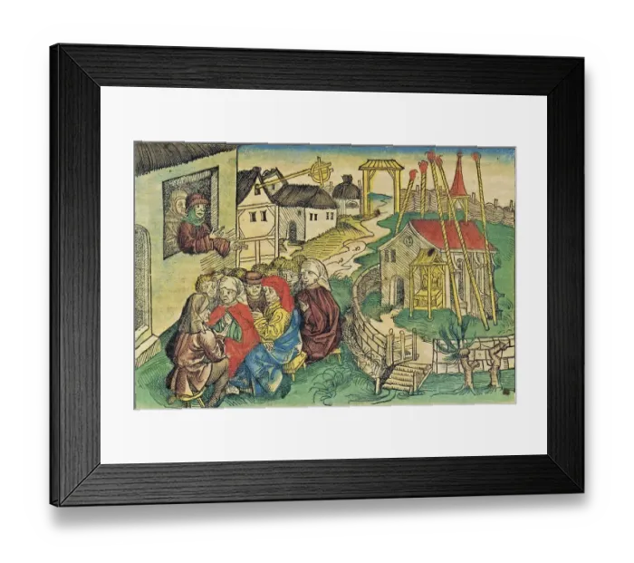 Framed Print : Hans Boehm or Hans Behem, Pauker von Niklashausen (born around 1458) (died 19 July 1476)