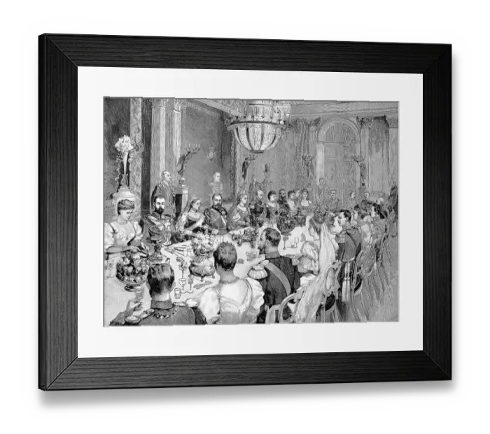 Framed Print : Wedding of Princess Victoria Melita of Saxe-Coburg and Gotha Framed Print : Wedding of Princess Victoria Melita of Saxe-Coburg and Gotha