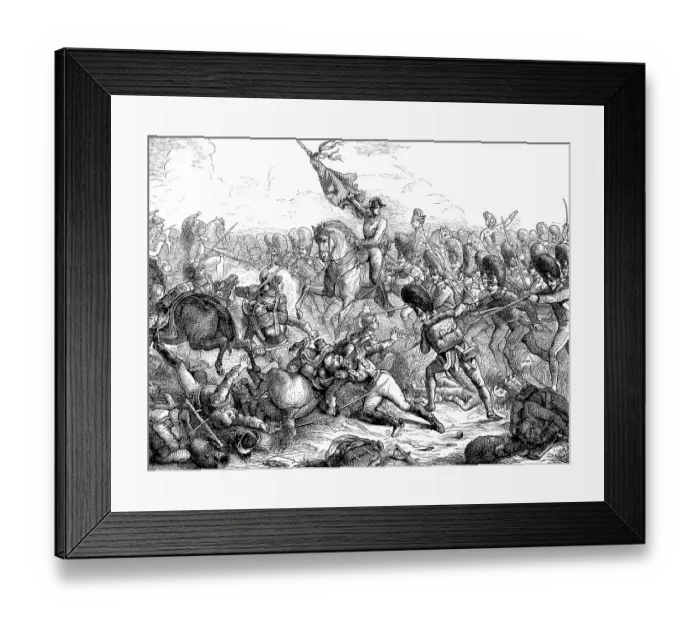 Framed Print : Historical illustration of Battle of Aspern-Essling