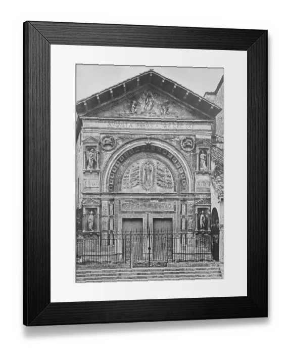 Framed Print : Historic photo (ca 1880) of the church of San Bernardino