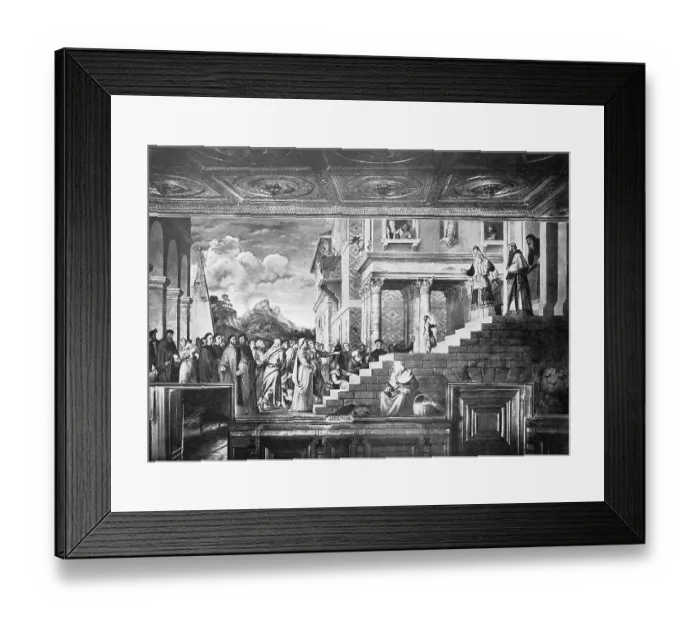 Framed Print : Historic photo (ca 1880) of the visit of Mary