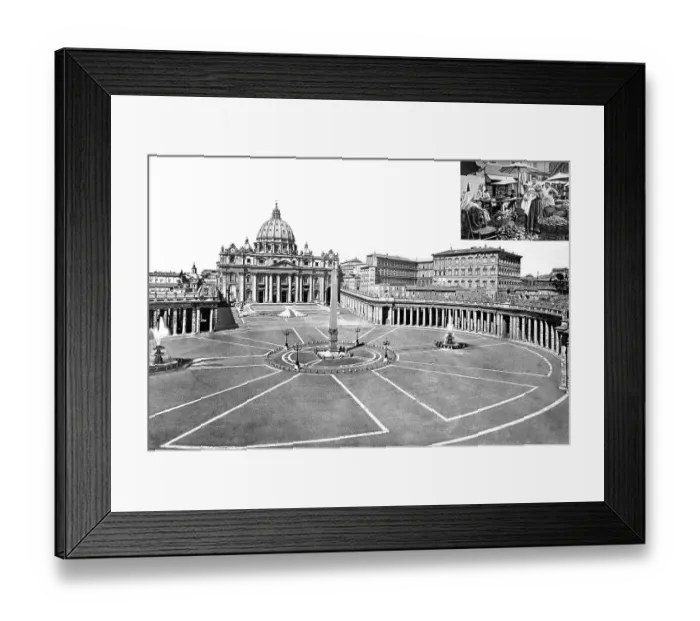 Framed Print : Historic photo (ca 1880) of Rome Framed Print : Historic photo (ca 1880) of Rome