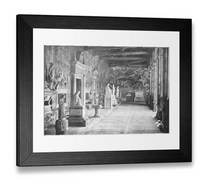 Framed Print : Historic photograph (ca 1880) of Pisa