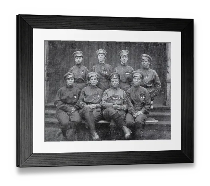 Framed Print : Staff officers of Female battalion
