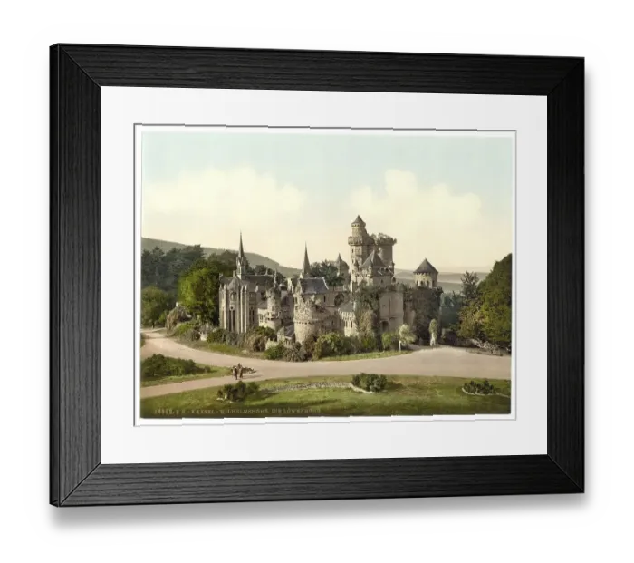 Framed Print : The Lion's Castle, Wilhelmshoehe Framed Print : The Lion's Castle, Wilhelmshoehe