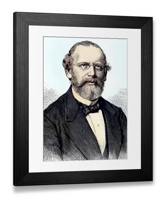 Framed Print : Ludwig Turban, 1857, 1930, President of the Baden State Ministry