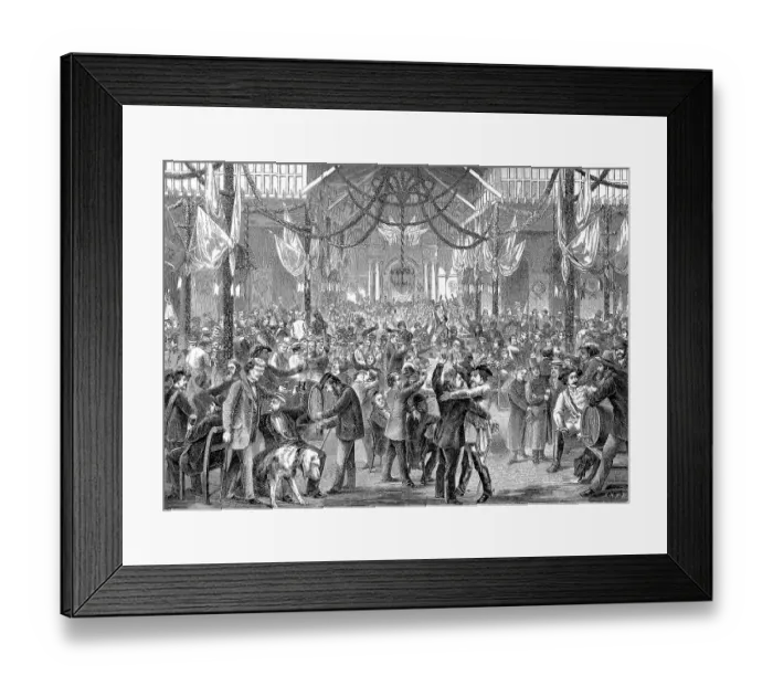 Framed Print : Grosses Commercium, a traditional academic banquet