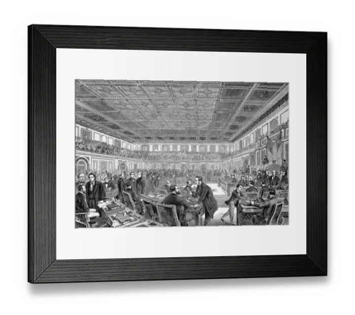 Framed Print : The House of Representatives in Washington