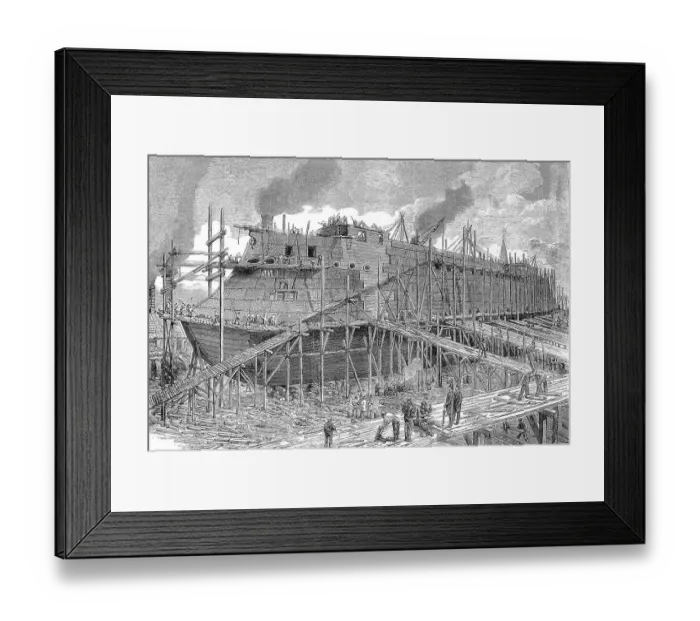Framed Print : SMS Koenig Wilhelm was an armoured frigate of the Prussian and later the German Imperial Navy Framed Print : SMS Koenig Wilhelm was an armoured frigate of the Prussian and later the German Imperial Navy