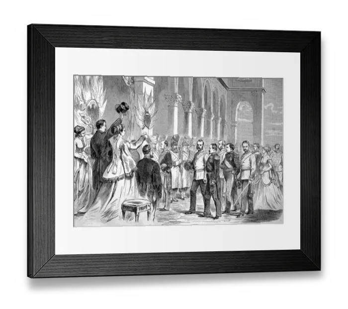 Framed Print : Emperor Franz Joseph I of Austria arriving for his visit to the World's Fair Framed Print : Emperor Franz Joseph I of Austria arriving for his visit to the World's Fair