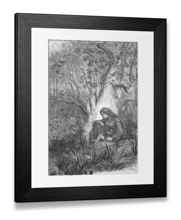 Framed Print : An illustration of the ideal world of the 19th century