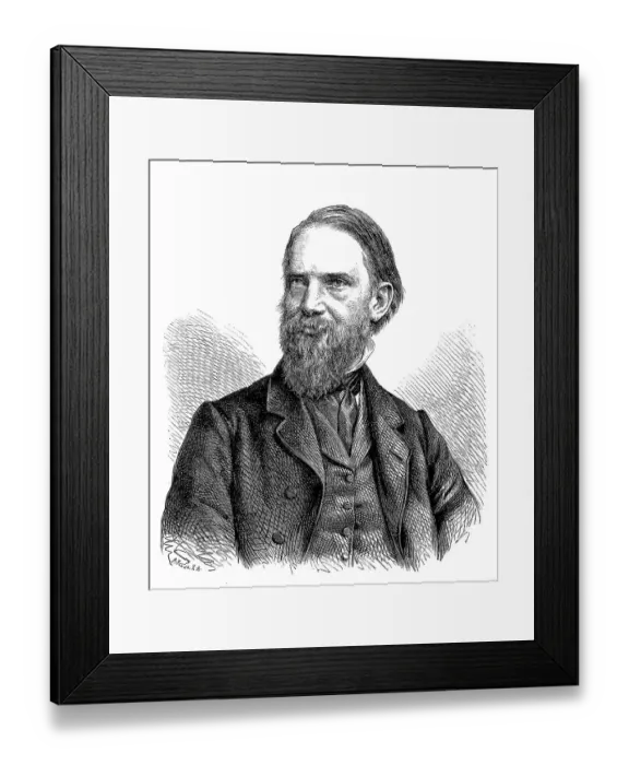 Framed Print : Friedrich Anton Hermann Schievelbein