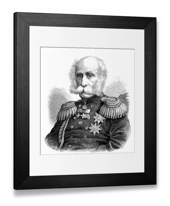 Framed Print : Count Fyodor Petrovich Litke, born Friedrich Benjamin Luetke