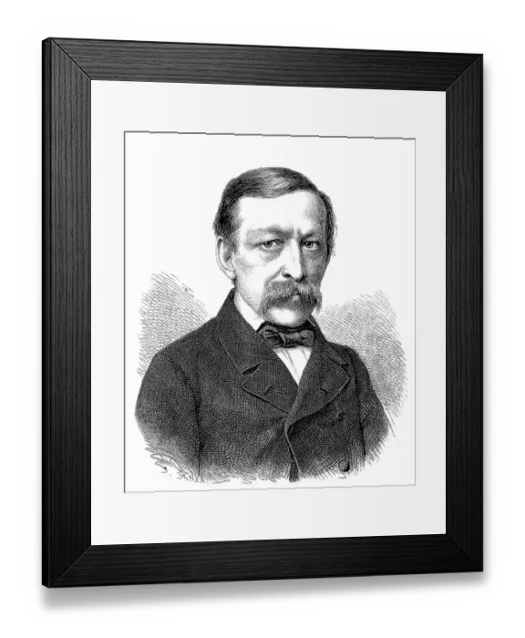 Framed Print : Edmund Hoefer, 1819 to 1882 Framed Print : Edmund Hoefer, 1819 to 1882