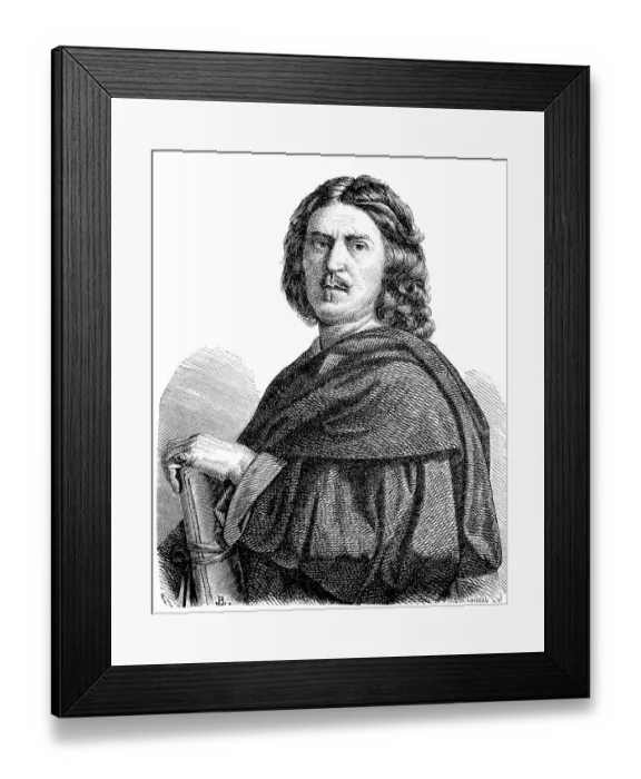 Framed Print : Nicolas Poussin, 1594 to 1665, was the leading painter of the classical French Baroque style