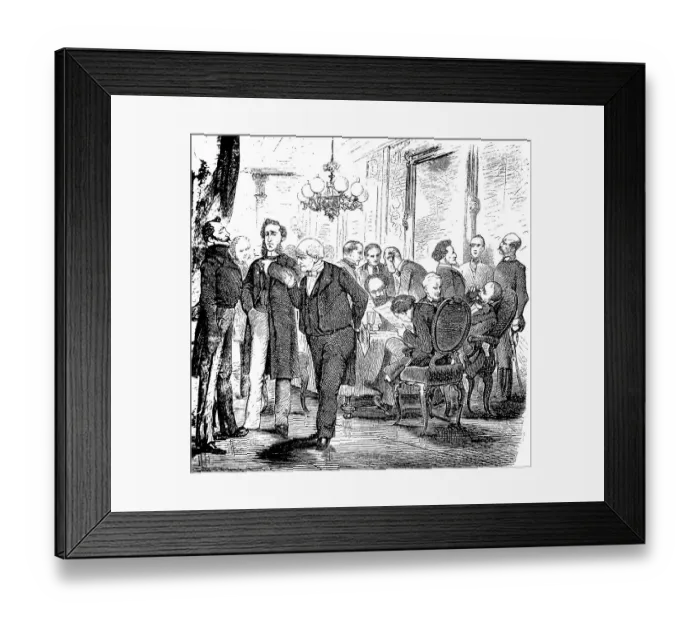 Framed Print : Politicians in the Casino, Men Framed Print : Politicians in the Casino, Men