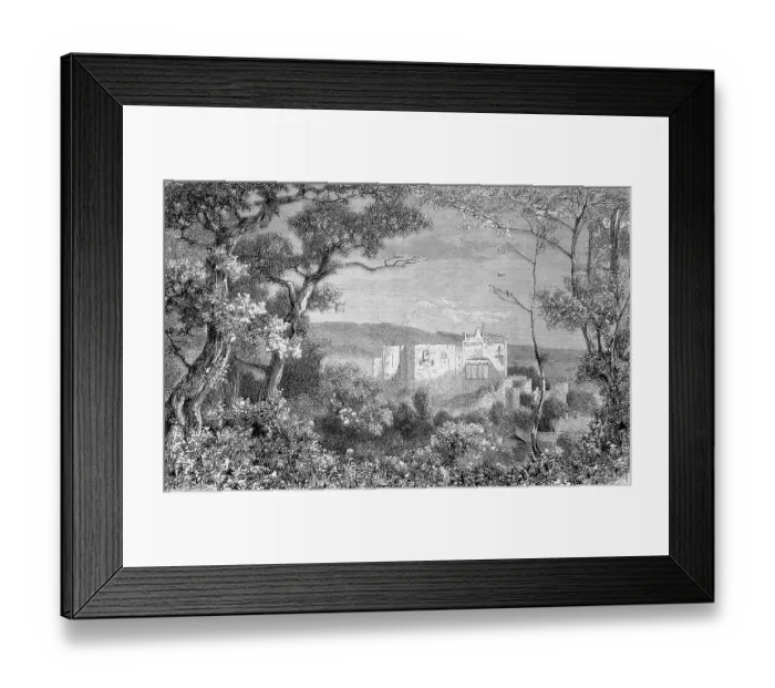 Framed Print : The remains of Liechtenstein Castle