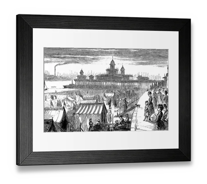 Framed Print : New Brighton Pier, The Brighton Palace Pier