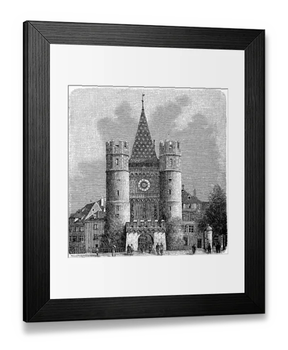 Framed Print : Spalentor zu Basel, Switzerland Framed Print : Spalentor zu Basel, Switzerland