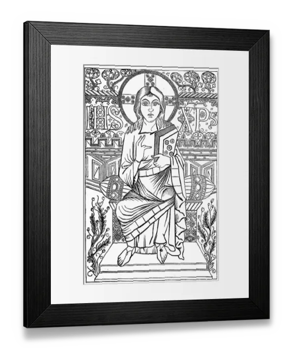 Framed Print : Cultural state in the 8th to 11th century
