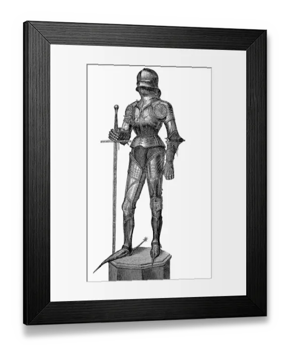 Framed Print : Maximilian I's armour in the Vienna Museum