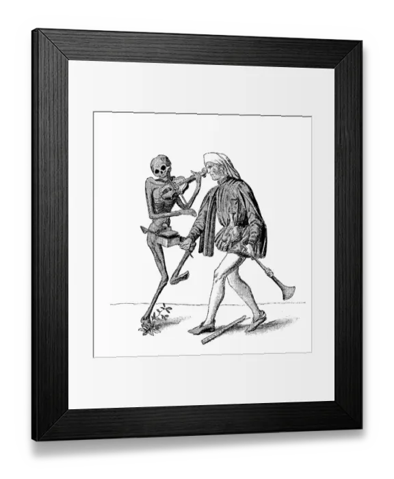 Framed Print : Death and the Spelunke, Musician