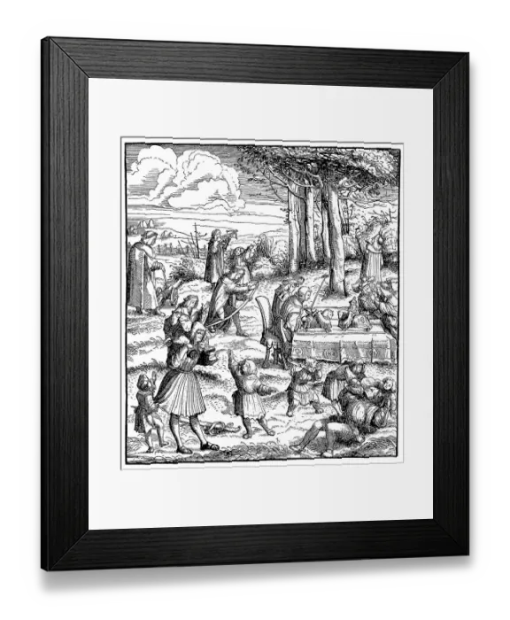 Framed Print : Youth Games, the young Maximilian with his players