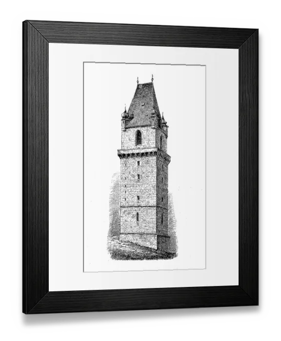 Framed Print : Tower of Bertholdsdorf in Lower Austria