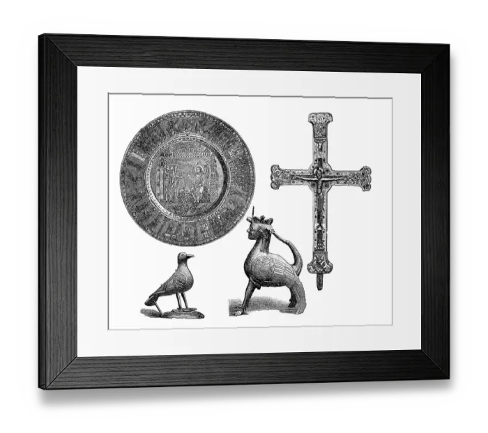 Framed Print : Liturgical devices of the Middle Ages Framed Print : Liturgical devices of the Middle Ages
