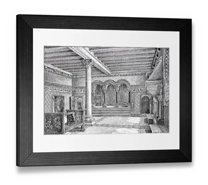 Framed Print : The Landgrave's Room at Wartburg Castle in Thuringia
