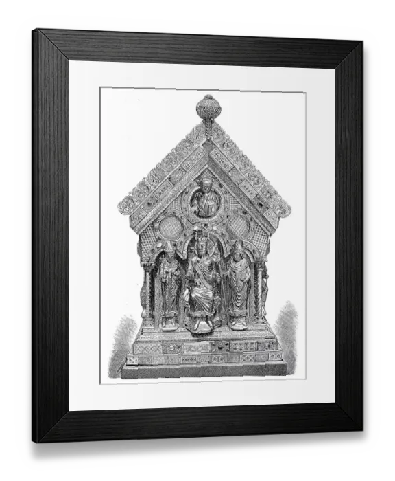 Framed Print : The Emperor between two bishops at the gable end of the silver choir Framed Print : The Emperor between two bishops at the gable end of the silver choir