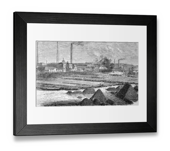 Framed Print : English war industry in Woolwich