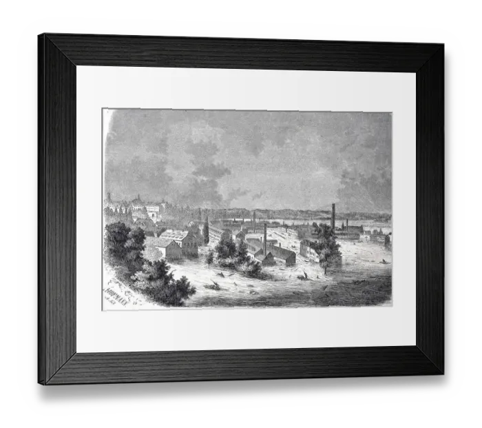 Framed Print : The Flood of Glauchau, Saxony, Germany Framed Print : The Flood of Glauchau, Saxony, Germany