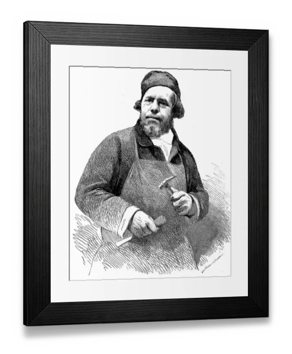 Framed Print : Jacob Daniel Burgschmiet, 11 October 1796 Framed Print : Jacob Daniel Burgschmiet, 11 October 1796