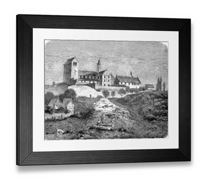 Framed Print : Kloster, Monastery Petersberg near Halle an der Saale Framed Print : Kloster, Monastery Petersberg near Halle an der Saale