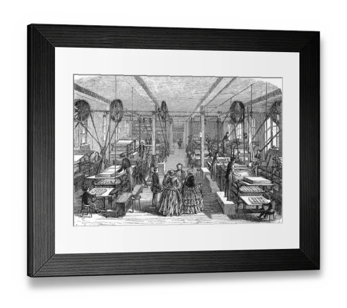 Framed Print : The Machine Room, the Brockhaus Offizin in Leipzig Framed Print : The Machine Room, the Brockhaus Offizin in Leipzig