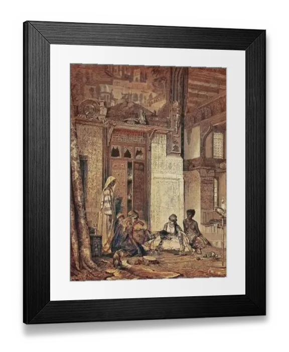 Framed Print : In a harem during the Khalif period