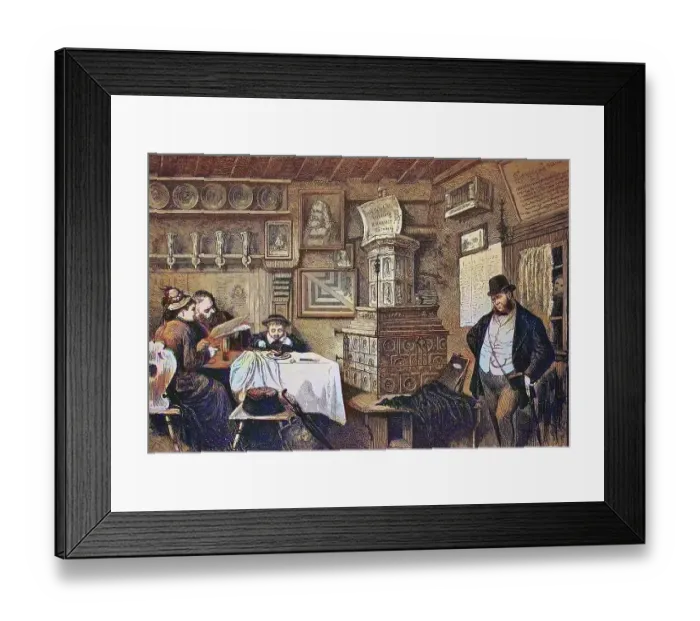 Framed Print : At the Bratwurstgloeckle in Nuremberg